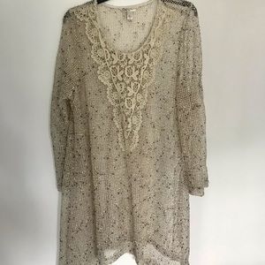 Swing Knitted Crochet -like Tunic